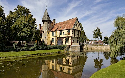 Das Torhaus an der Auffahrt zum malerischen Schloss Steinfurt