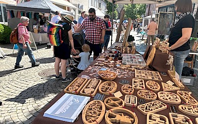 Kunsthandwerk beim kunSTvoll Markt in Burgsteinfurt