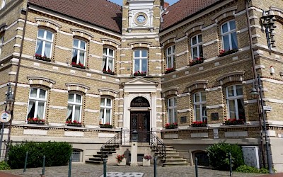 Das historische Heimathaus Borghorst, war ehemals das Rathaus